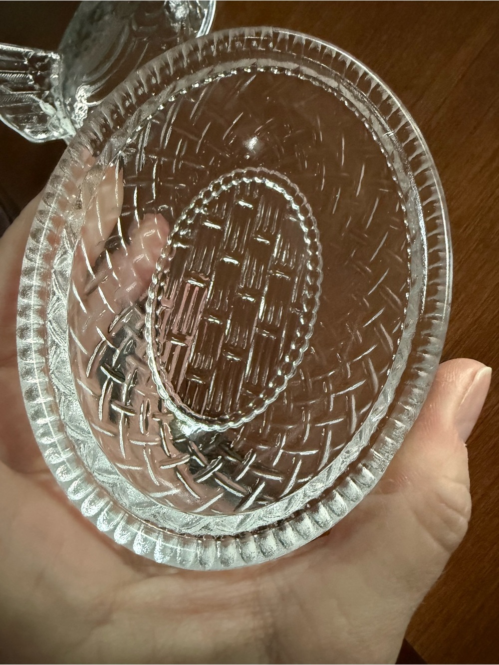 Rosso / Wilkerson crystal clear hen on nest 4.5 in - Picture 6 of 7